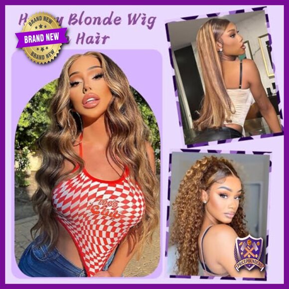 30 Inch Human Hair Wig 13x6 Lace Front Pre Plucked 200 Density Body Wave